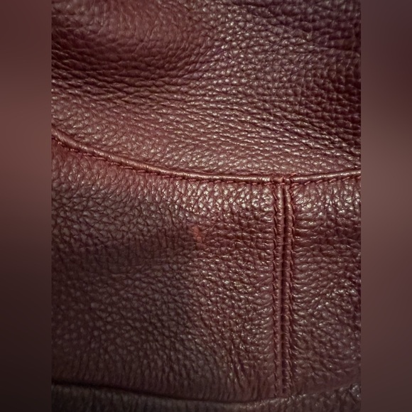 B Makowsky glove leather double handle handbag - Picture 12 of 15